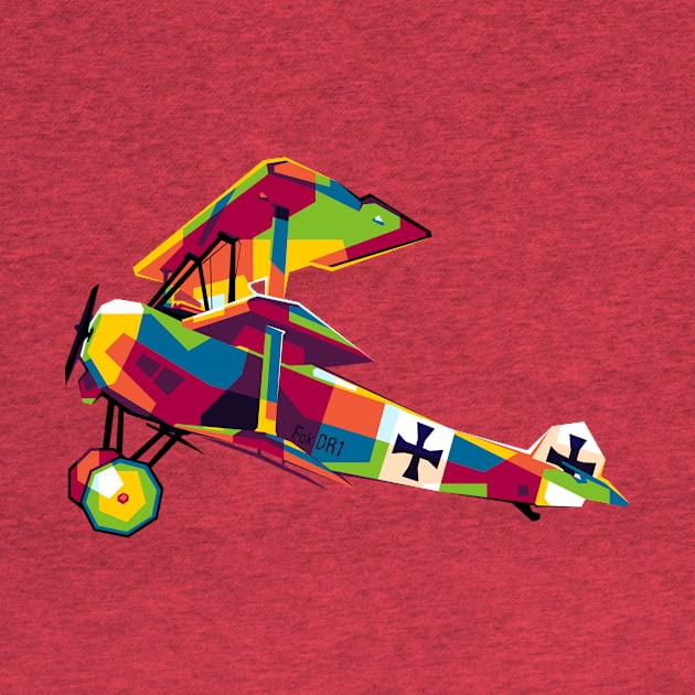 Fokker Triplane by wpaprint